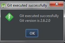 Exito instalación Git