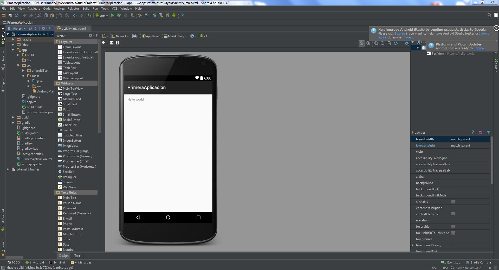 Resultado del asistente