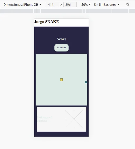 Snake board for mobile phone