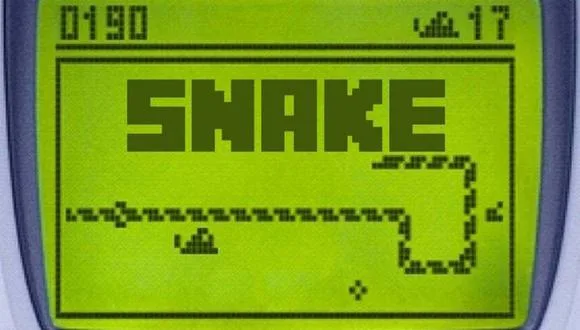 Example of the SNAKE game on the Nokia 3310