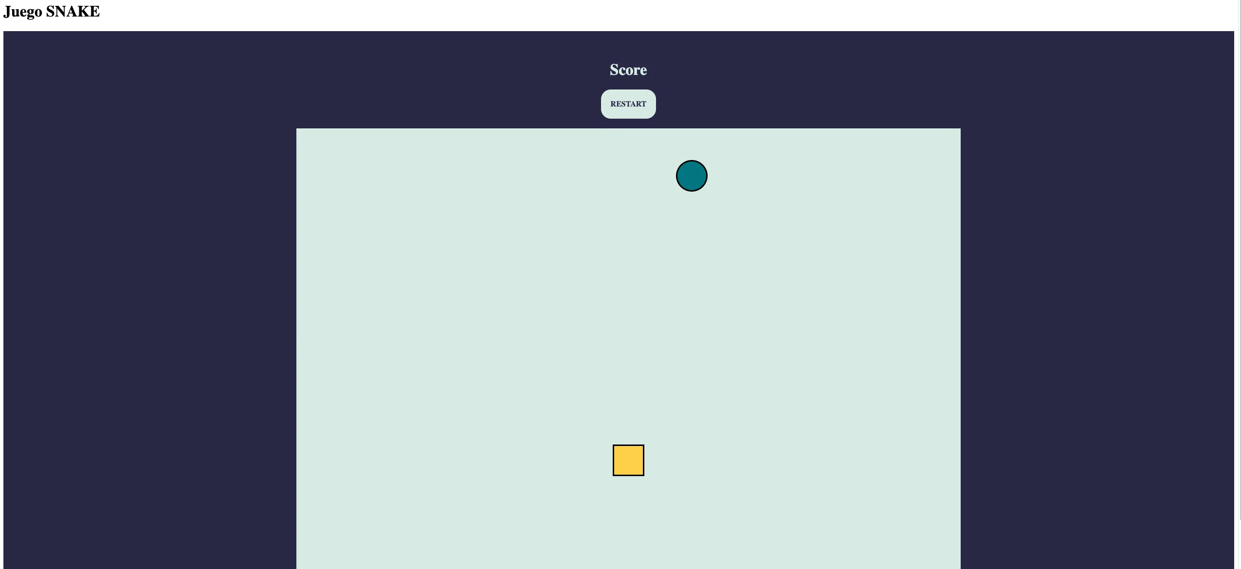 Snake board with the snake drawn