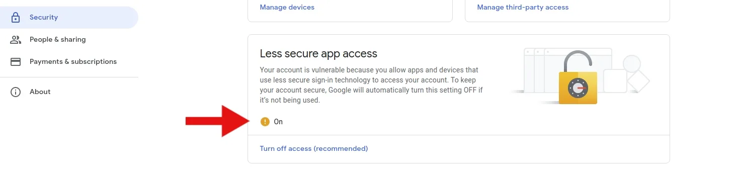 Activación de acceso para aplicaciones de terceros en Gmail