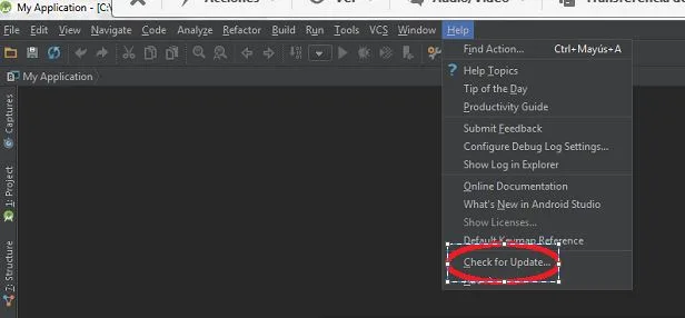 Actualizar Android Studio