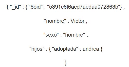 Ejemplo de documento Bson de MongoDB