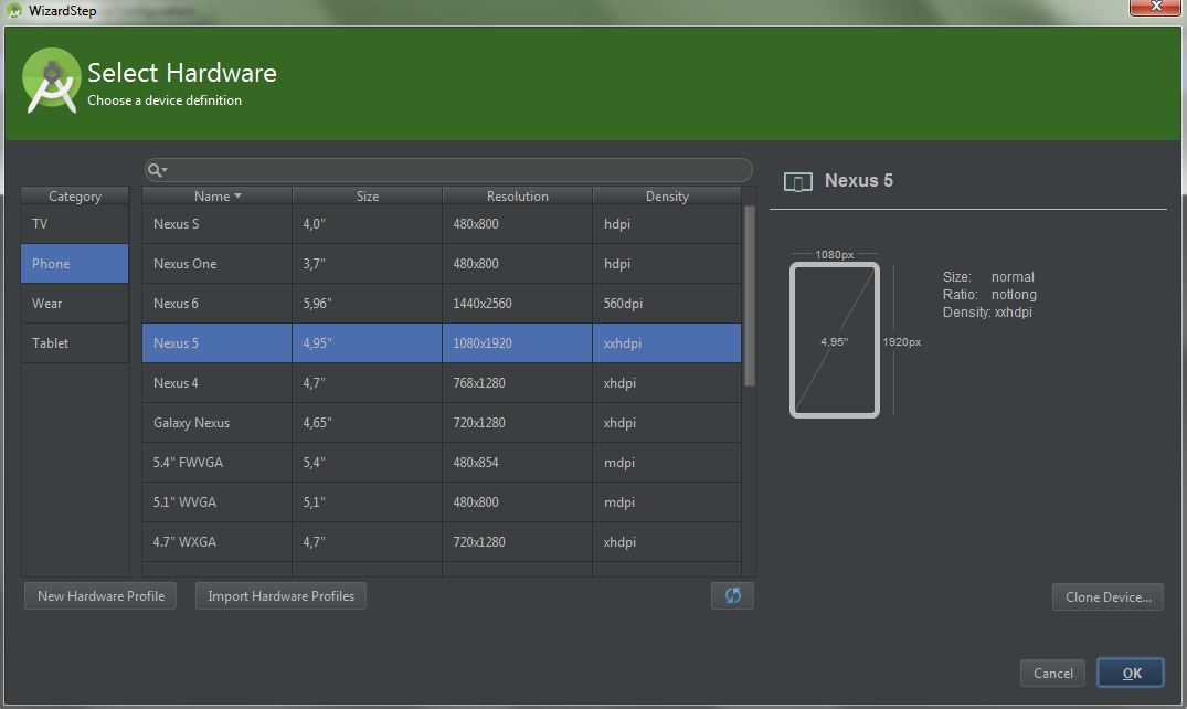 Nexus 5 con una pantalla de 4’95